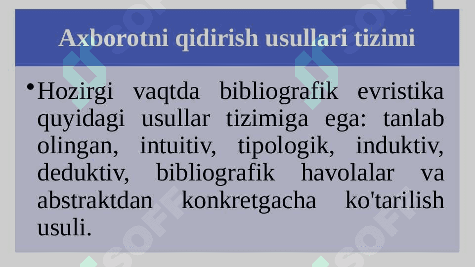ADABIYOTLAR VA HUJJATLARNI O‘RGANISH 5