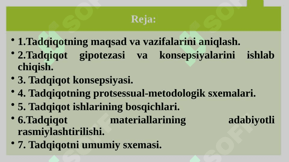 TADQIQOT METODOLOGIYASI VA METODIKASI 2