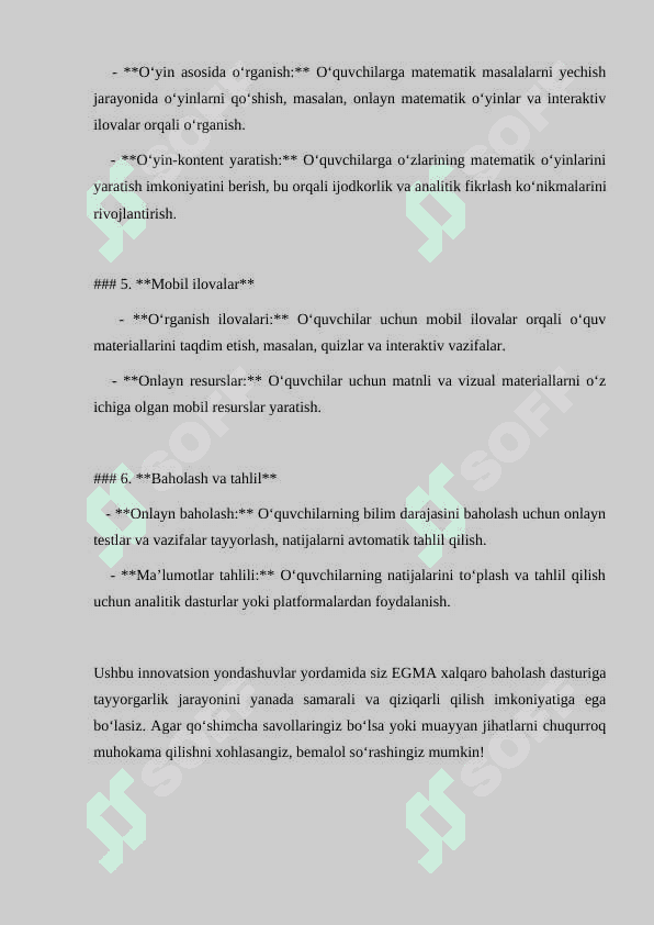Zamonaviy innovatsion ishlanmalar tayyorlash 2