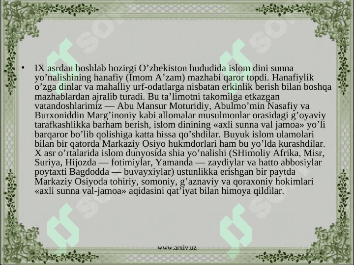 Davlat va din 5