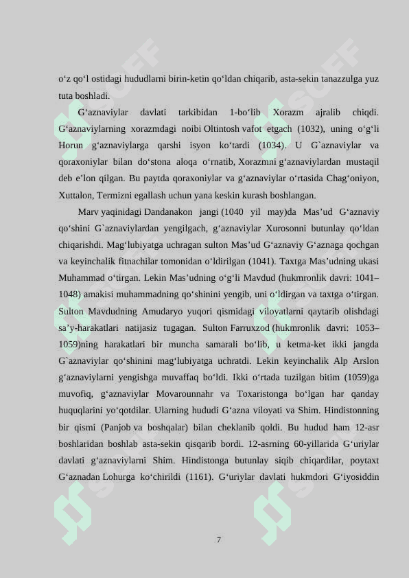 G'aznaviylar davlatining vujudga kelishi 7