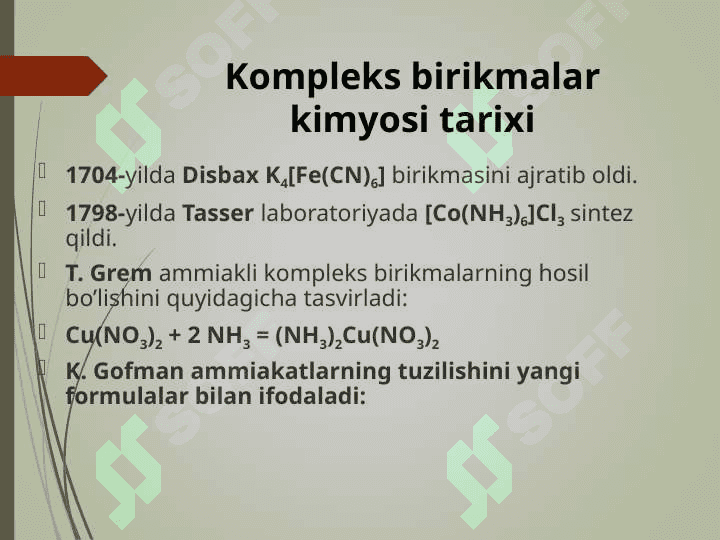 Koordinatsion birikmalar kimyosi 5