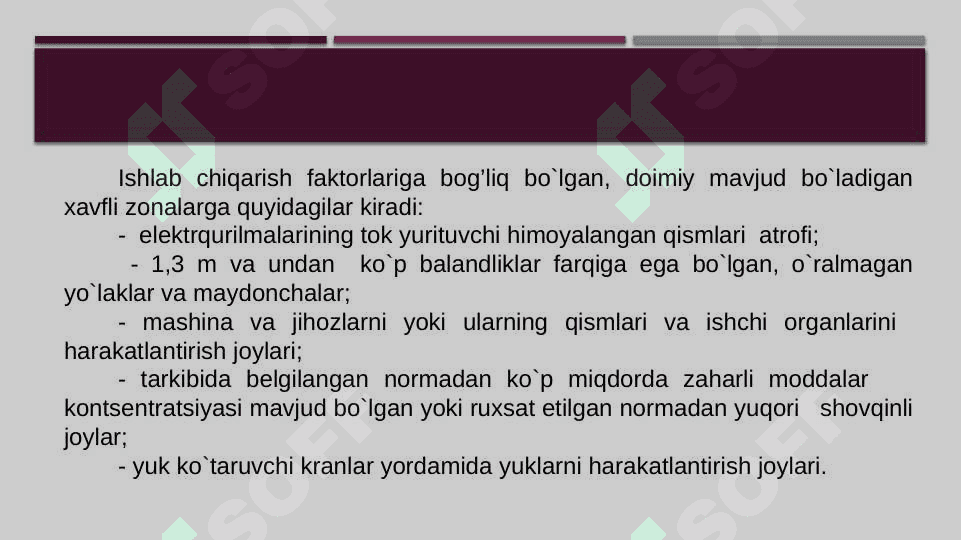 JIHOZLARNI O`RNATISH, SOZLASH VA TA`MIRLASHDA  MEHNATNI  MUHOFAZA QILISH VA YONG’IN XAVFSIZLIGI 5