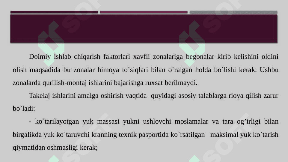 JIHOZLARNI O`RNATISH, SOZLASH VA TA`MIRLASHDA  MEHNATNI  MUHOFAZA QILISH VA YONG’IN XAVFSIZLIGI 6