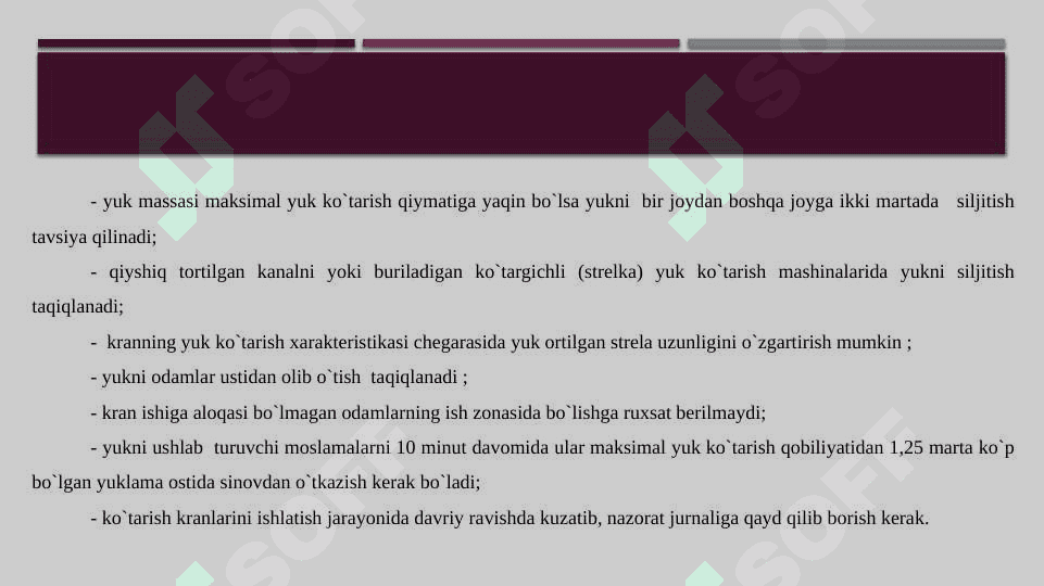 JIHOZLARNI O`RNATISH, SOZLASH VA TA`MIRLASHDA  MEHNATNI  MUHOFAZA QILISH VA YONG’IN XAVFSIZLIGI 7