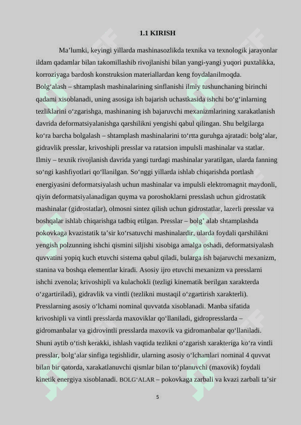 Pokovkalarni pinevmatik usulda bolg’alash uchun jihozlarni tanlash va uni ishlash jarayonini yoritish 4