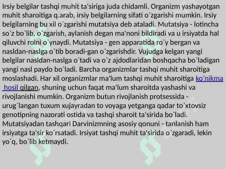 Gen kasalliklari. Odamlarda normal va patologik belgilarning irsiylanishi 4