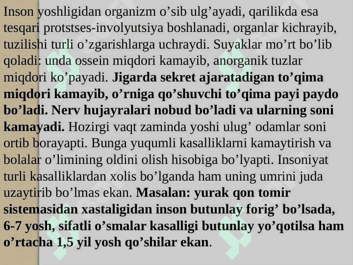 Organizmlarning  ko‘payishi. Postembrional  rivojlanishning umumiy qonuniyatlari.Regeneratsiya.Gomeostaz.Transplantatsiya 5
