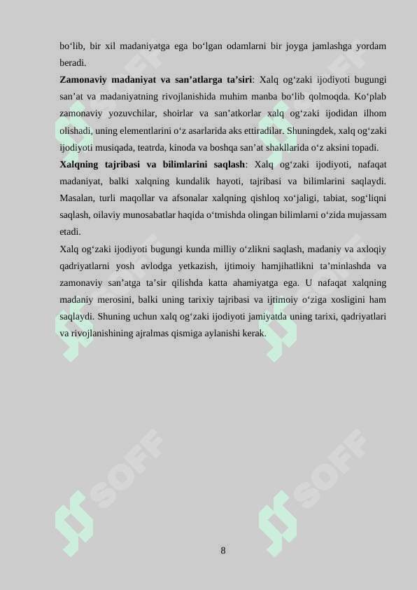 Xalq og‘izaki ijodiyotida o‘rtoqlik, do‘stlik tarbiyasi 8