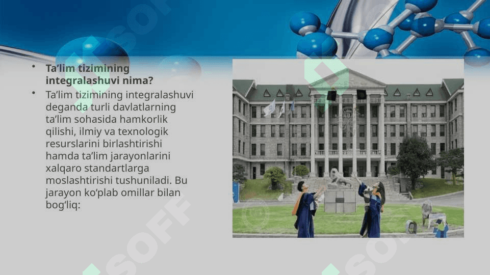 Jahon mamlakatlari ta'lim tizimining integralashuvi. 4
