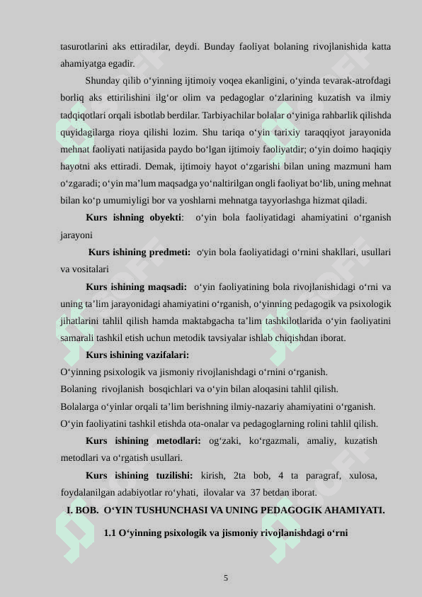 O‘YIN BOLA FAOLIYATINING ASOSIY TURI SIFATIDA 5