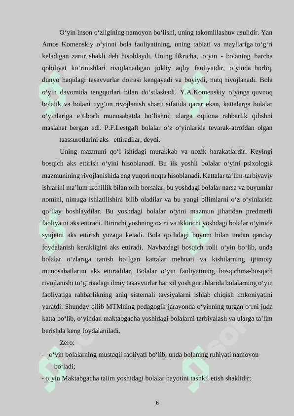 O‘YIN BOLA FAOLIYATINING ASOSIY TURI SIFATIDA 6