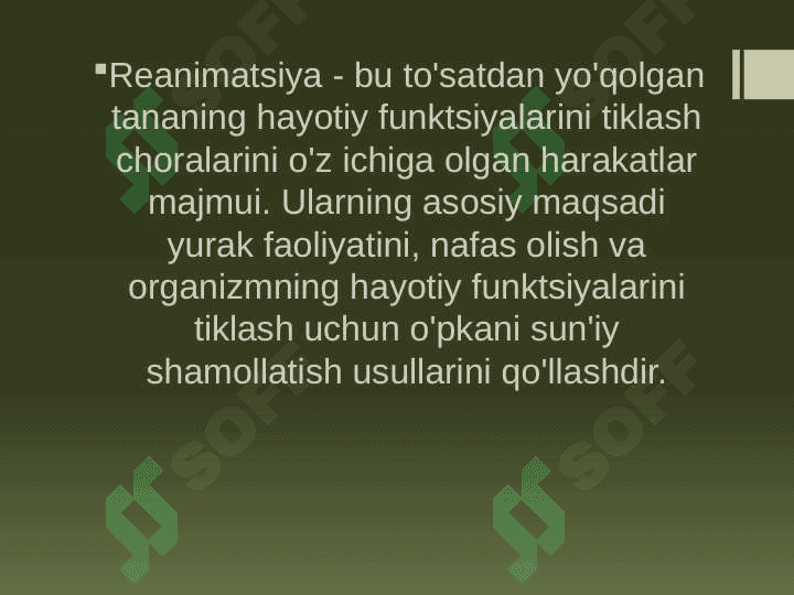 Reanimatsiya intensiv terapiya bo’limlari 3