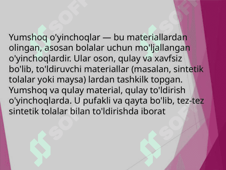 Yumshoq o’yinchoqlar tayyorlash 3