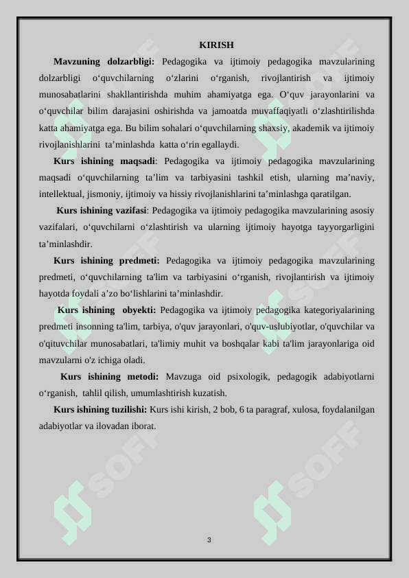PEDAGOGIKA  VA IJTIMOIY  PEDAGOGIKA KATEGORIYALARI 3