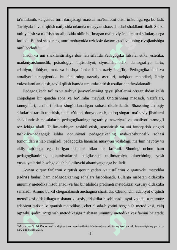 PEDAGOGIKA  VA IJTIMOIY  PEDAGOGIKA KATEGORIYALARI 5
