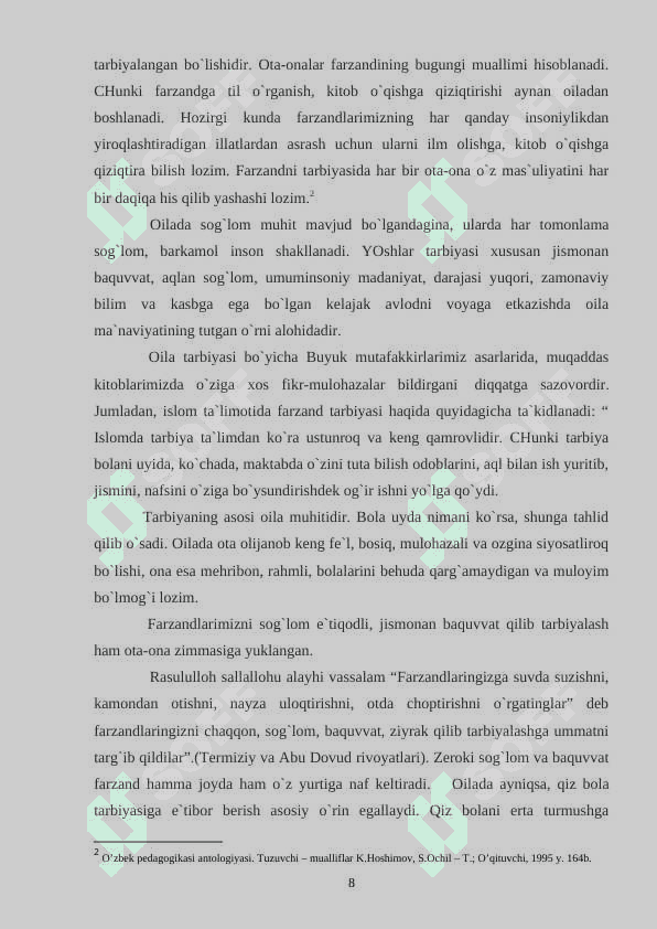 OILA TARBIYASINING XALQ PEDAGOGIKASIDA AKS ETIRISH 8