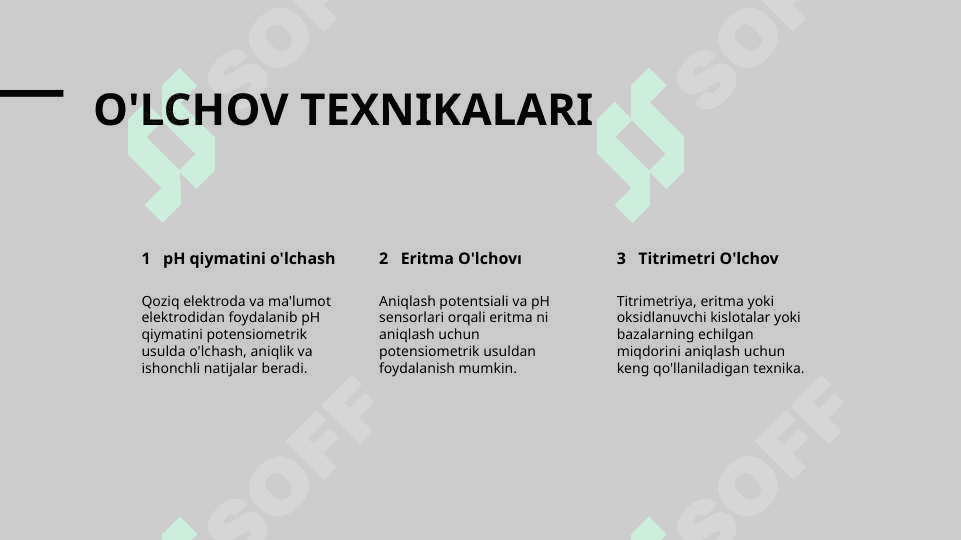 Eritma PH-ni potensiometrik usulda aniqlash 8