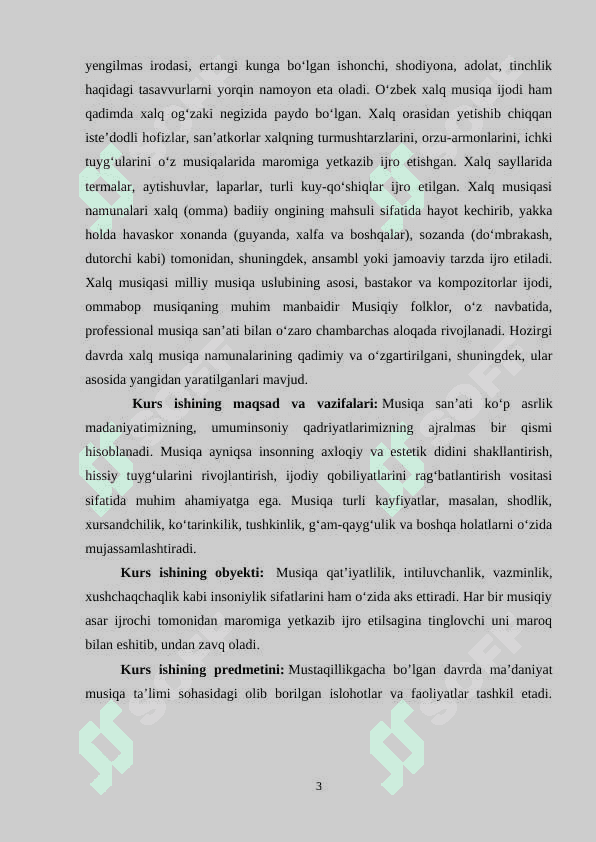 OʻZBEK XALQ MUSIQA IJODINING TARIXIY RIVOJI 3