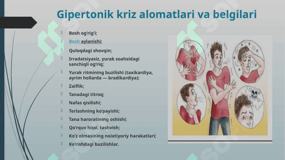 GIPERTONIK KRIZNI DAVOLASH 8