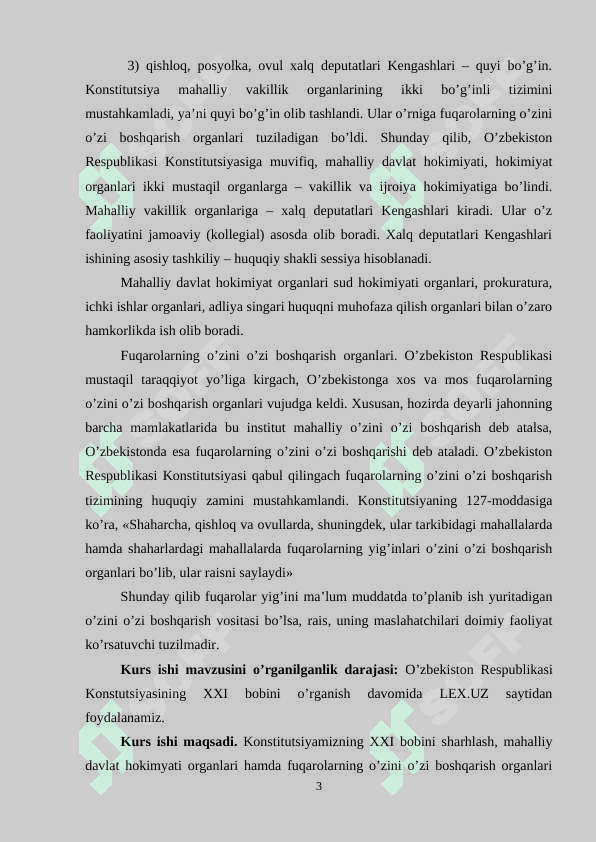 O'ZBEKISTONDA MAHALLIY O'ZINI BOSHQARUV ORGANLARI FAOLIYATINI YO'LGA QO'YILISHI 3