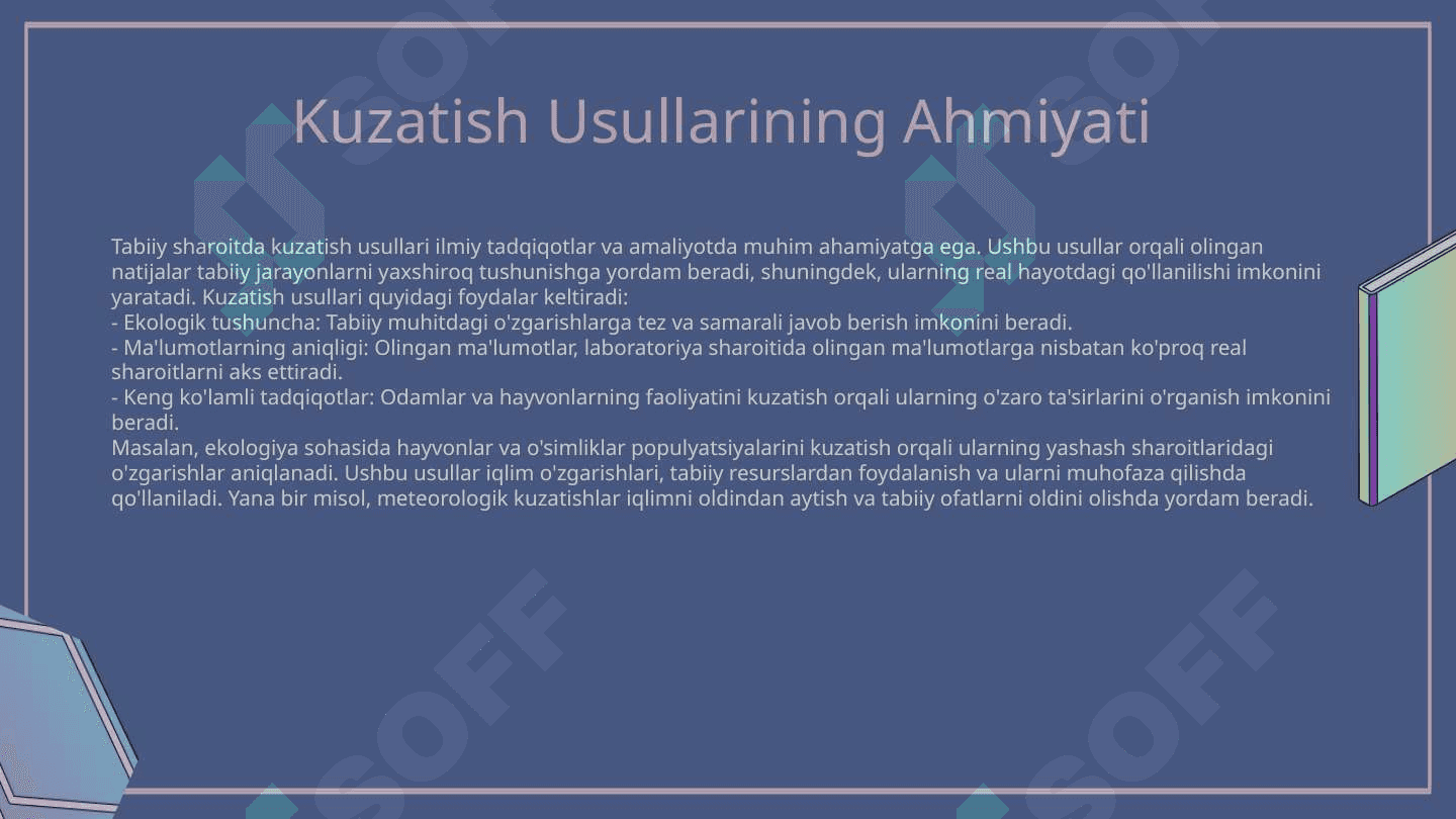 Tabiiy va labaratoriya sharoitida kuzatish 4