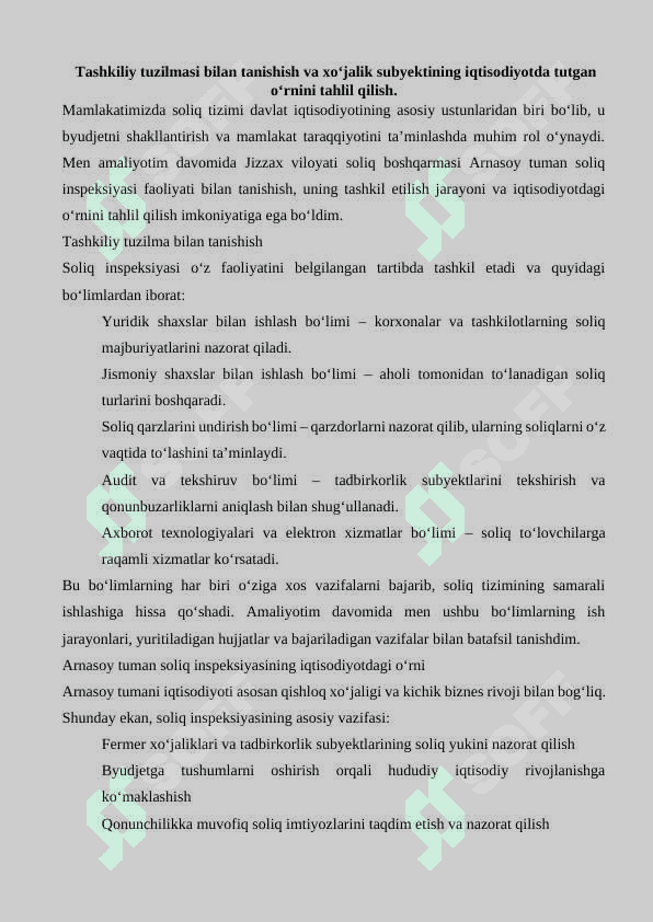 SOLIQ MALAKAVIY AMALIYOT (BITIRUV OLDI)   KUNDALIK HISOBOT 5