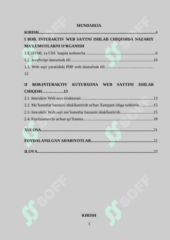 Web texnologiyalar asosida interaktiv axborot kutubxona tizimini yaratish 3