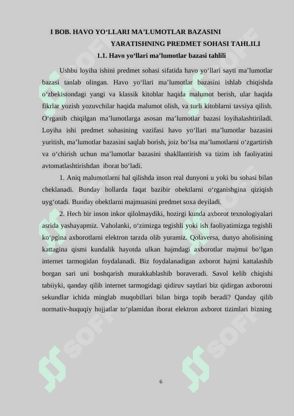 “O‘zbekiston havo yo‘llari” sohasida davlat interaktiv xizmatlar mavzusidagi Loyiha ishi 7