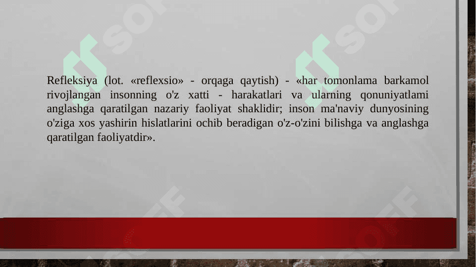Pedagogik faoliyatida kasbiy refleksiyaning shakllantirish 4