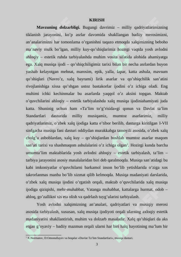 Umumiy o’rta ta’lim maktablari musiqa madaniyati fani darsliklarida o’zbek xalq musiqa ijodi 3