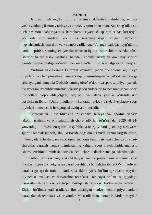 Futbolchilarning maxsus xarakatlari (yugurish, sakrash, to‘xtash, burilish) texnikasiga o‘rgatishning zamonaviy metodlari 3
