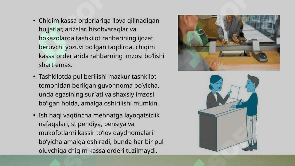 Kassa muomalalarining hisobini yuritish tartibi 4
