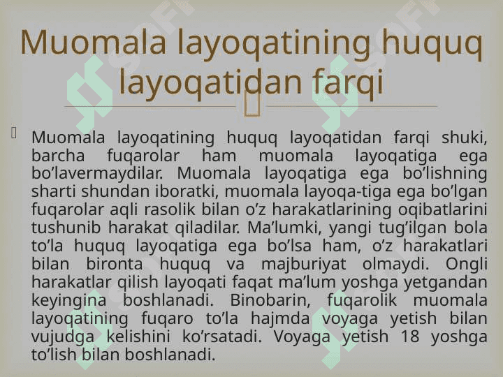 O'zbekiston Respublikasi fuqarolari huquq va majburiyatlari 8