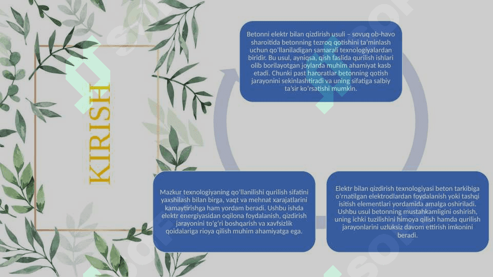 Betonni elektr bilan qizdirish usuli 2