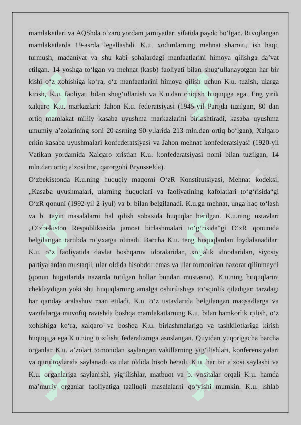 Kasaba uyushmalari 25 3