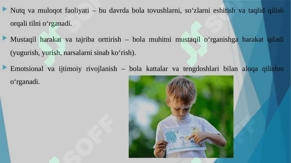 ILK BOLALIK DAVRIDA FAOLIYAT 4