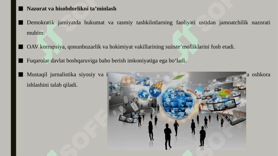 Jamiyatning demokratlashuvida ommaviy axborot vositalarining tutgan o'rni 8