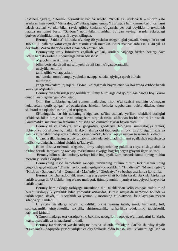 SHARQ UYG DAVRIDA PEDAGOGIK FIKRLARNING RIVOJLANISHI.SHARQ UYG’ONISH DAVRIDA TA’LIMIY-AHLOQIY FIKRLAR RIVOJI. 8