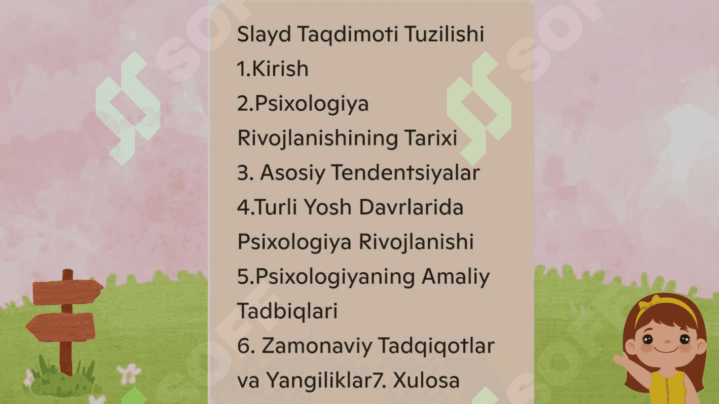 Psixologiya rivojlanishining asosiy tendentsiyalari. 2