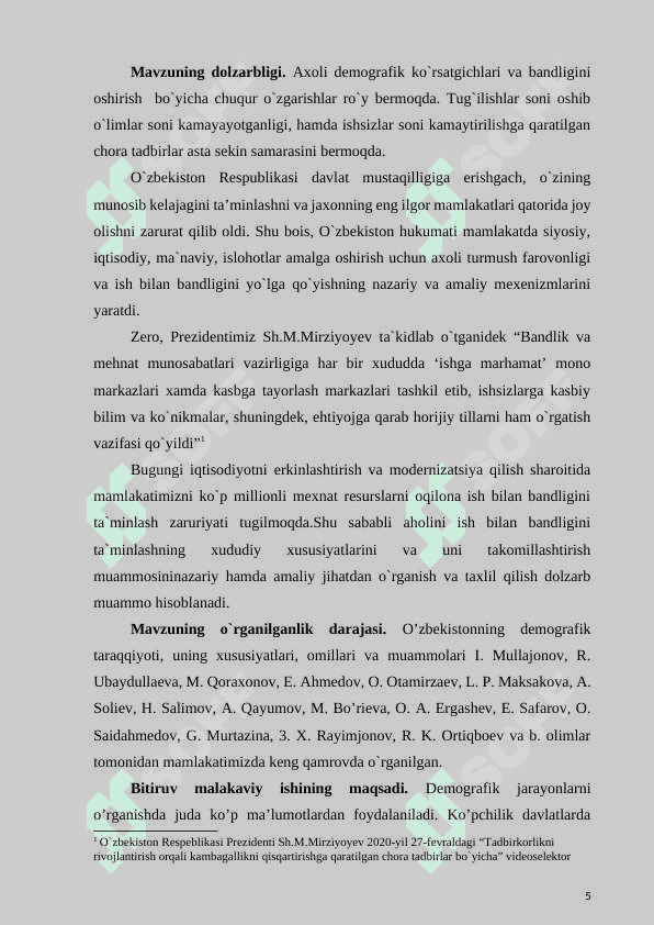 PAXTAOBOD TUMANIDAGI DEMOGRAFIK VAZIYAT VA UNING AXOLI BANDLIGIGA TAʼSIRI 5