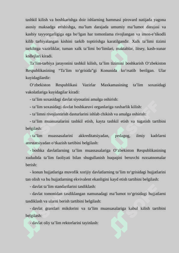 Ta’lim tarbiya jarayonini tashkil etishda tizimli taxlil mexanizimini takomillashtirish metodikasi 6