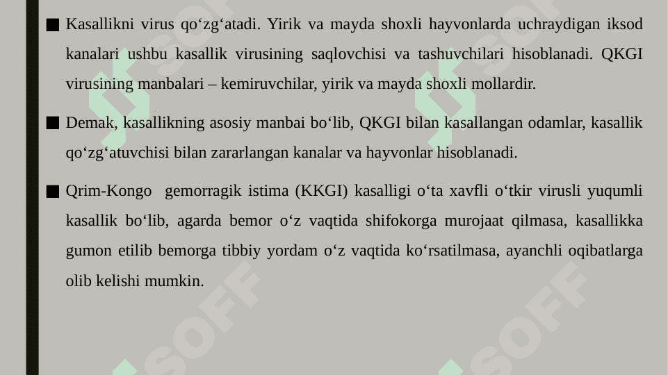 Qrim-Kongo gemorragik isitma kasalligi qanday kasallik 4