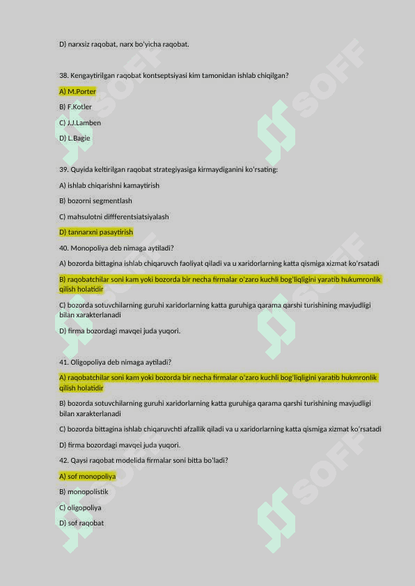 MARKETING ASOSLARI test baza 8