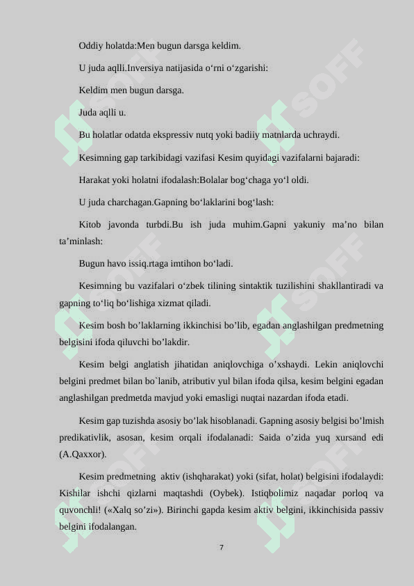 KESIM VA UNING O’ZBEK TILIDA TADQIQI 7
