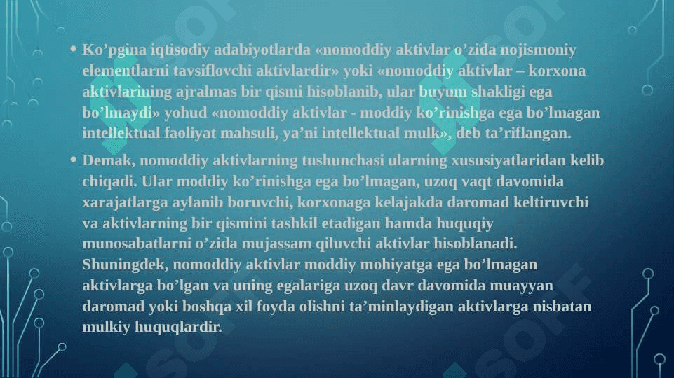 Nomoddiy aktivlarga safarbar etiladigan investitsiyalarni moliyalashtirish 4