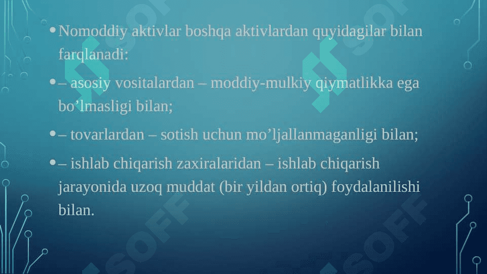 Nomoddiy aktivlarga safarbar etiladigan investitsiyalarni moliyalashtirish 5
