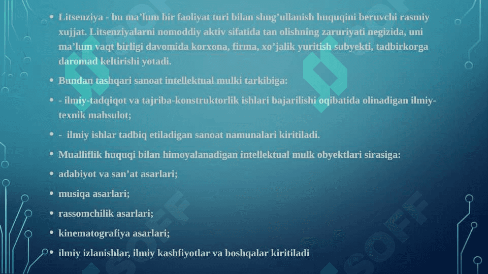 Nomoddiy aktivlarga safarbar etiladigan investitsiyalarni moliyalashtirish 8