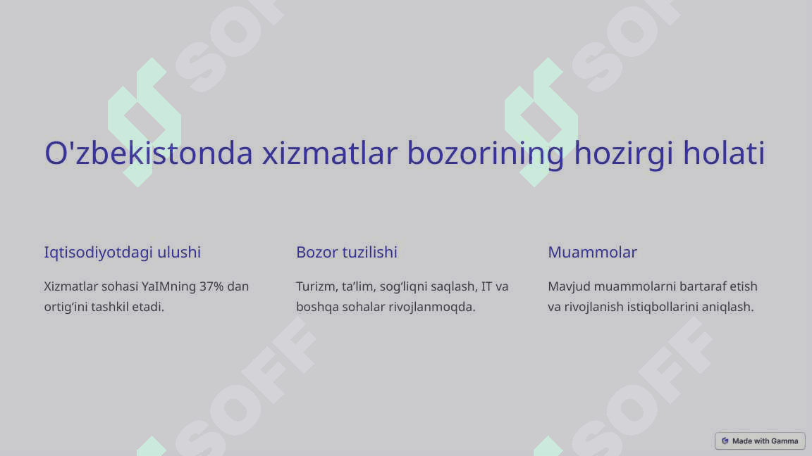Innovatsion iqtisodiyotda xizmatlar bozorini rivojlantirish 3
