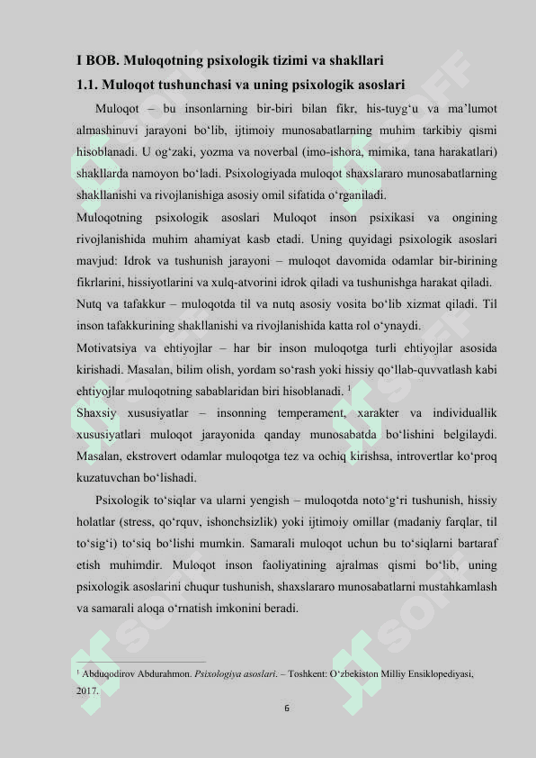 Muloqotning psixologik tizimi shakllari, bosqichlari va vazifalari 6